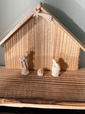 Miniatur Weihnachtskrippe