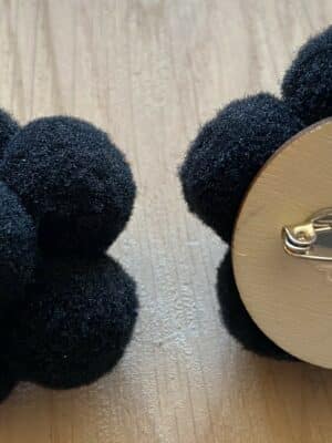 Bollenhut PIN´s 4,00 cm Schwarz